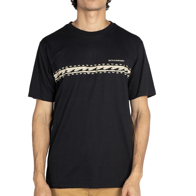 Camiseta Billabong Wave Stripe WT25 Masculina - Foto 1