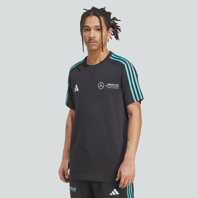 Camiseta Masculina adidas Mercedes AMG Petronas DNA - Foto 1
