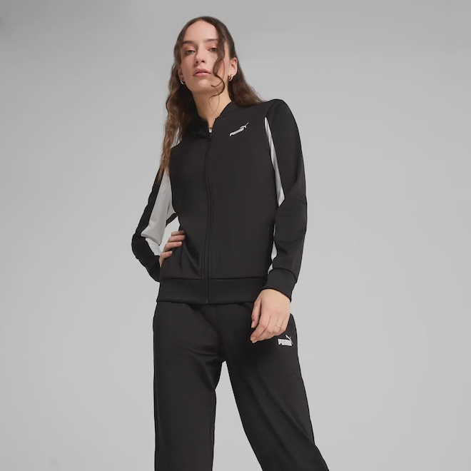 Agasalho Feminino Puma Poly Baseball sem Capuz - Foto 1