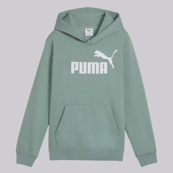 Blusão de Moletom Infantil Puma ESS NO. 1 Logo com Capuz - Foto 1