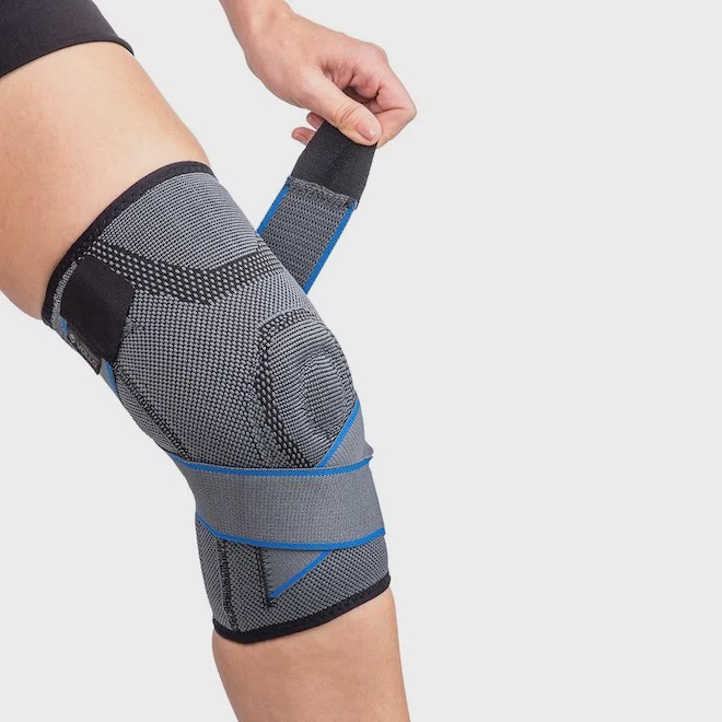 Joelheira Compressão Vollo Articulada Relieve Almofadas em Gel - Foto 1