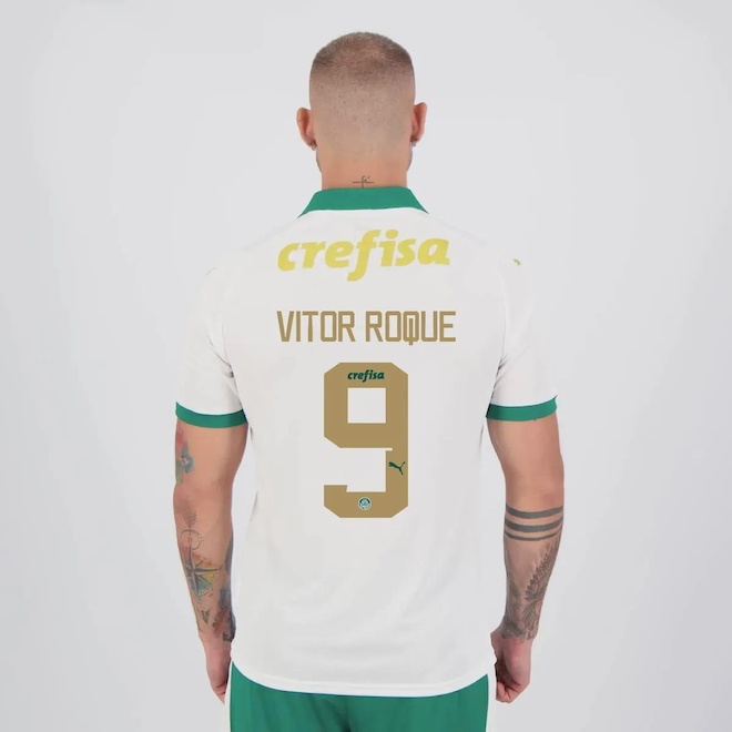 Camisa do Palmeiras II 24/25 Puma 9 Vitor Roque Masculina - Foto 1