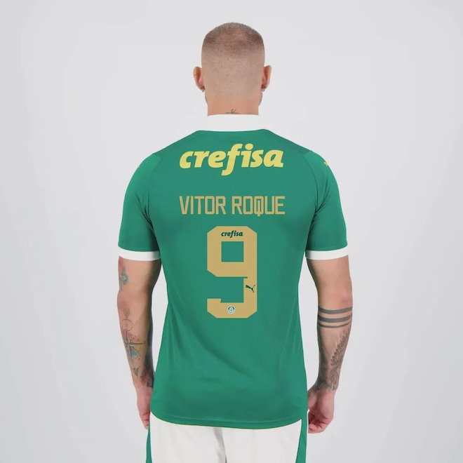 Camisa do Palmeiras I 24/25 Puma 9 Vitor Roque Masculina - Foto 1