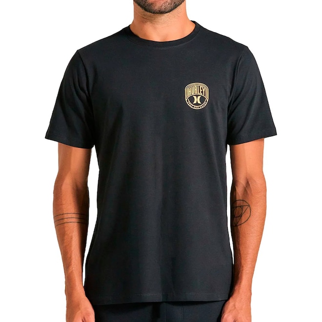 Camiseta Masculina Hurley Silk Escudo - Foto 1
