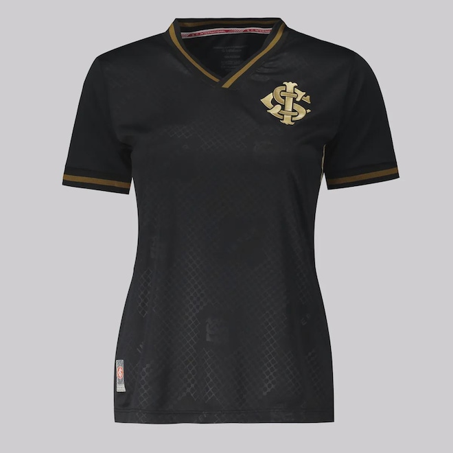 Camisa do Internacional Futfanatics Gold Feminina - Foto 1