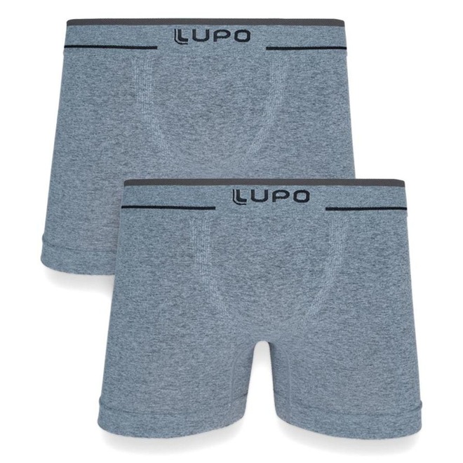 Kit Masculino Cueca Boxer Lupo Microfibra sem Costura - 2 Unidades - Foto 1