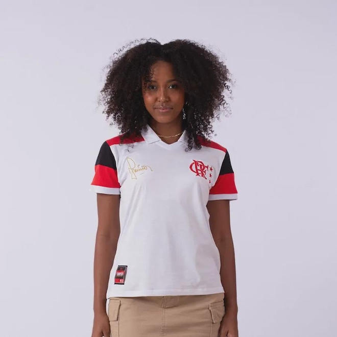 Camisa Polo do Flamengo Junior 92 Feminina - Foto 1