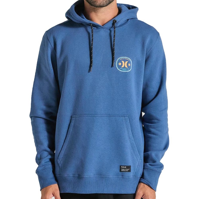 Blusão de Moletom Masculino Hurley Canguru Bottle com Capuz - Foto 1