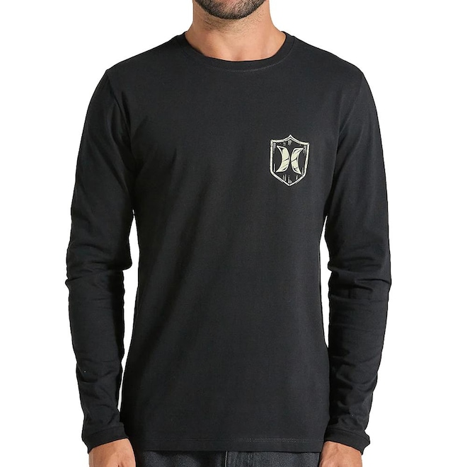 Camiseta Manga Longa Hurley Eagle WT25 Masculina - Foto 1