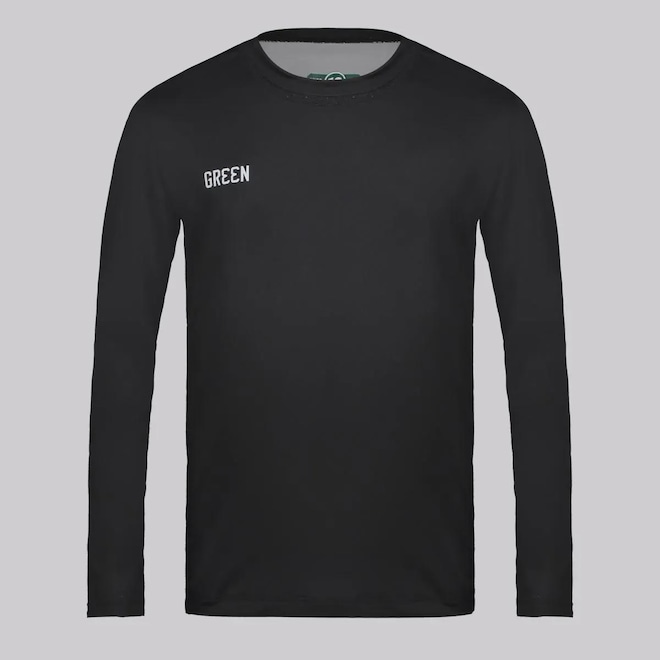 Camisa Manga Longa do Goiás 24/25 Gr33n Térmica Goleiro Infantil - Foto 1