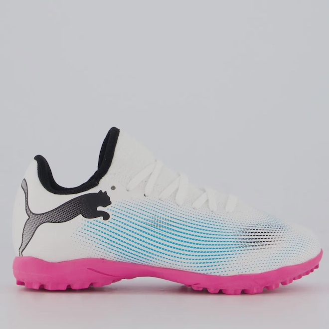 Chuteira Society Infantil Puma Future 7 Play - Foto 1