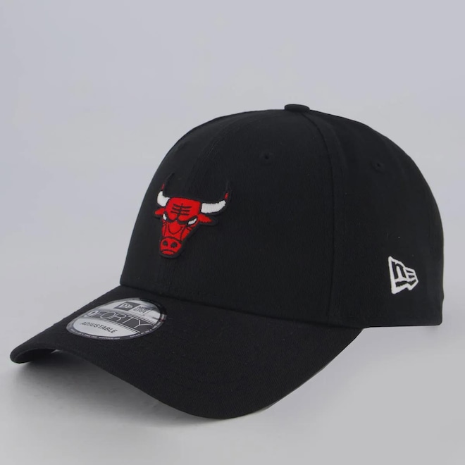 Boné Adulto New Era NBA Chicago Bulls Basic 940 Aba Curva - Foto 1