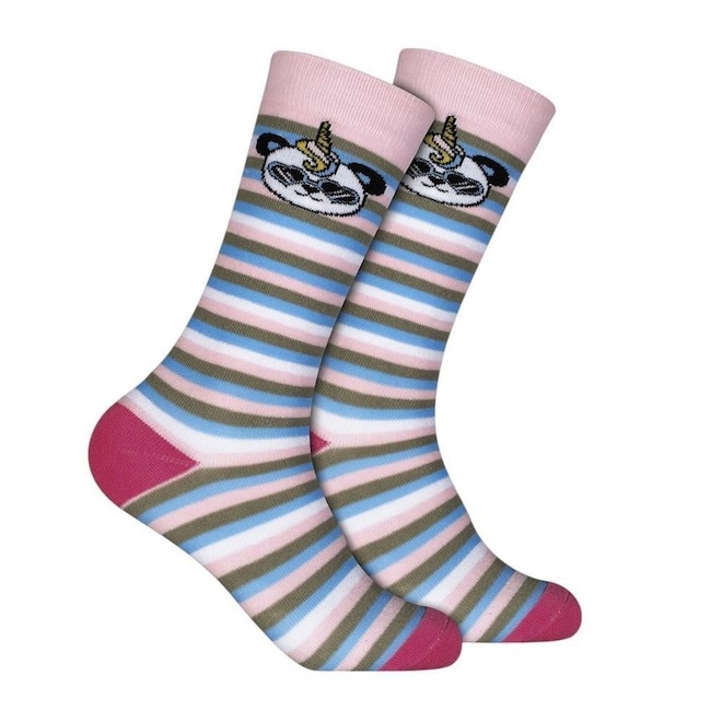 Meia Cano Alto Hoahi Style Feminina - Foto 1