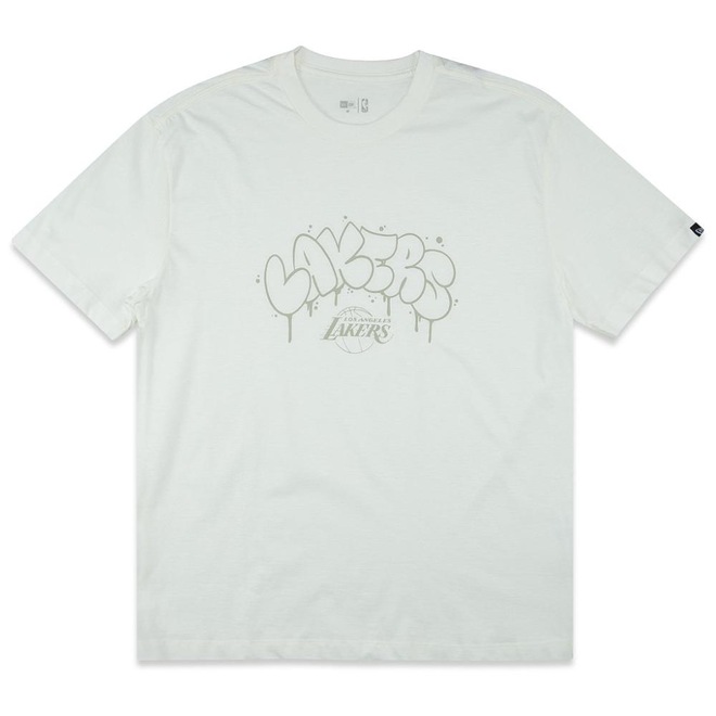 Camiseta Masculina New Era Los Angeles Lakers Hip Hop - Foto 1