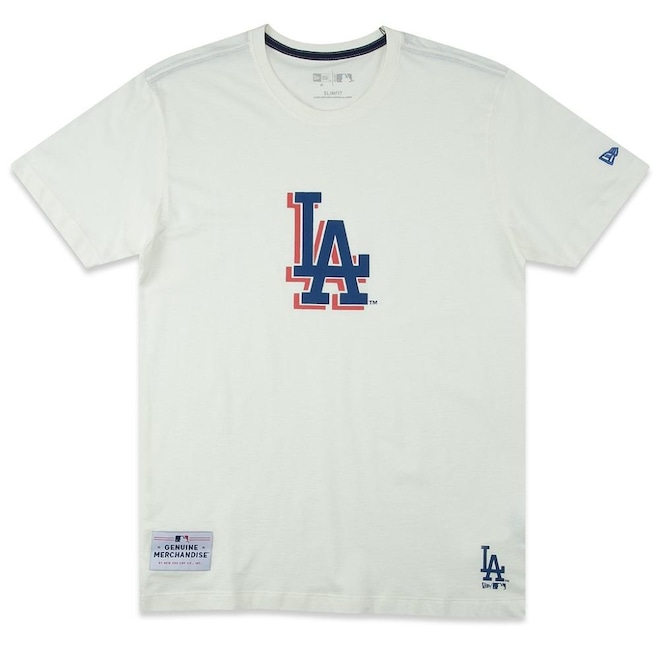 Camiseta Masculina New Era Los Angeles Dodgers All Core - Foto 1