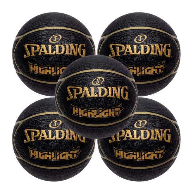 Kit 5 Bolas de Basquete Spalding Highlight - Foto 1
