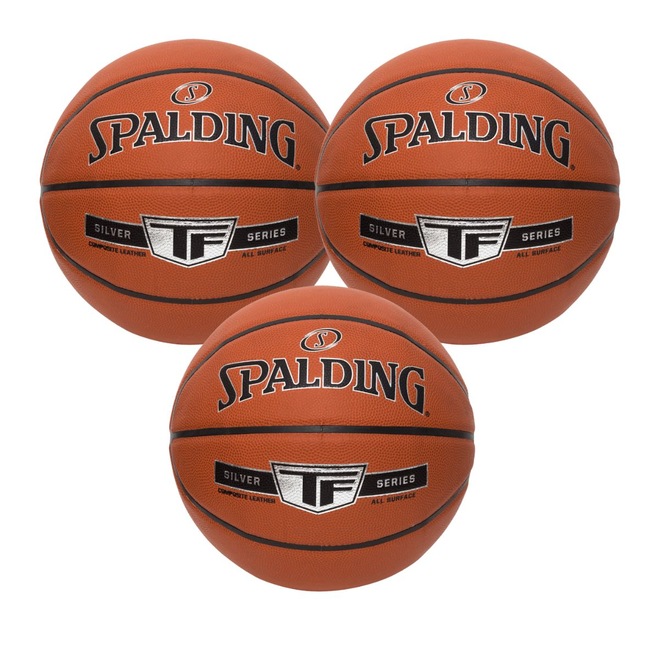 Kit 3 Bolas de Basquete Tf Silver - Foto 1