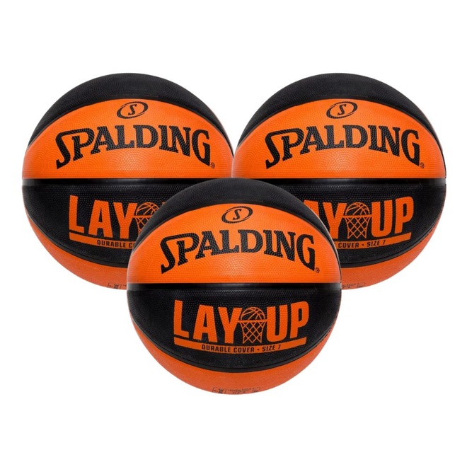 Kit 3 Bolas de Basquete Spalding Layup - Foto 1