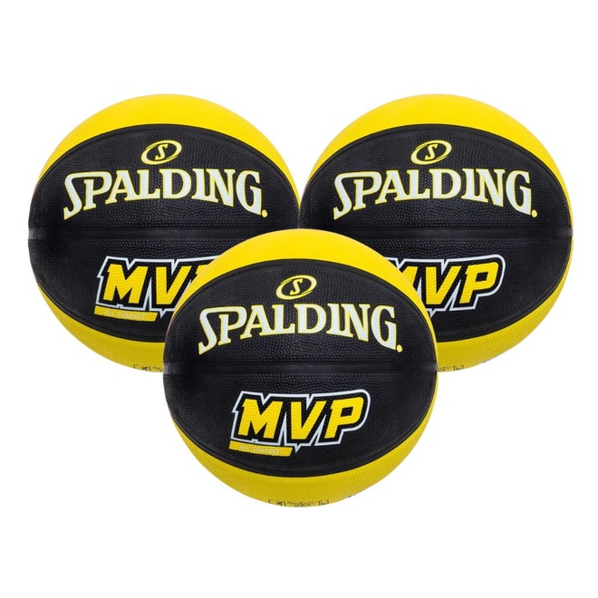 Kit 3 Bolas de Basquete Spalding MVP - Foto 1