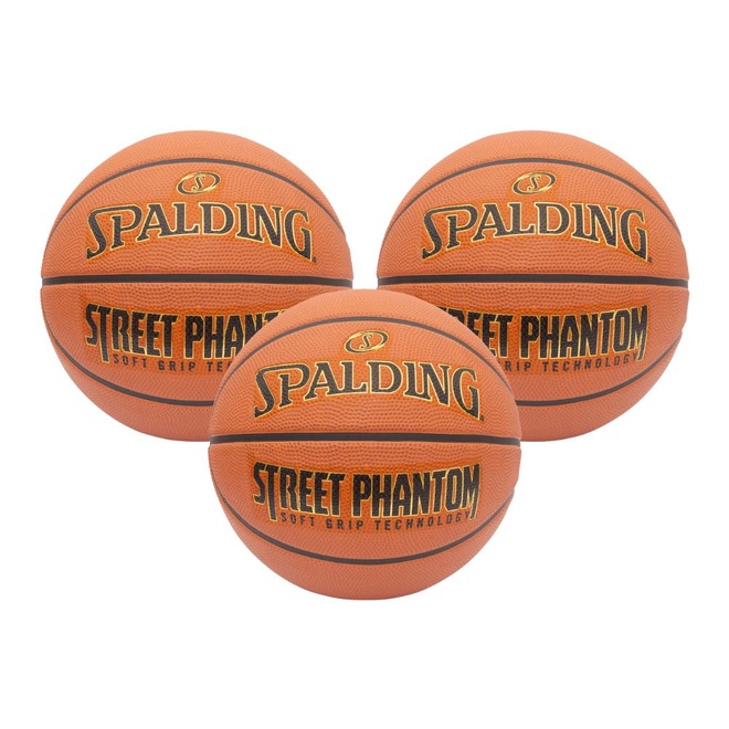 Kit 3 Bola de Basquete Spalding Street Phantom - Foto 1