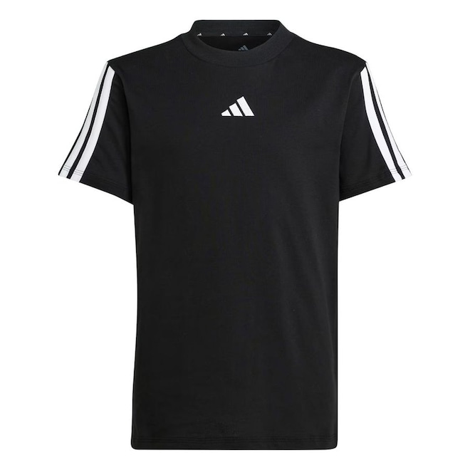 Camiseta adidas MC Essentials 3 Stripes Infantil - Foto 1