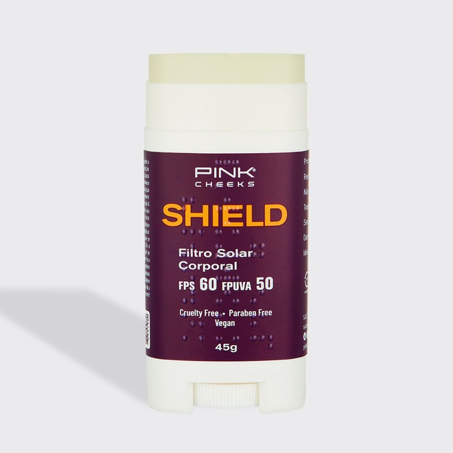 Protetor Corporal Pink Cheeks Shield FPS60 FPUVA50 45g - Foto 1