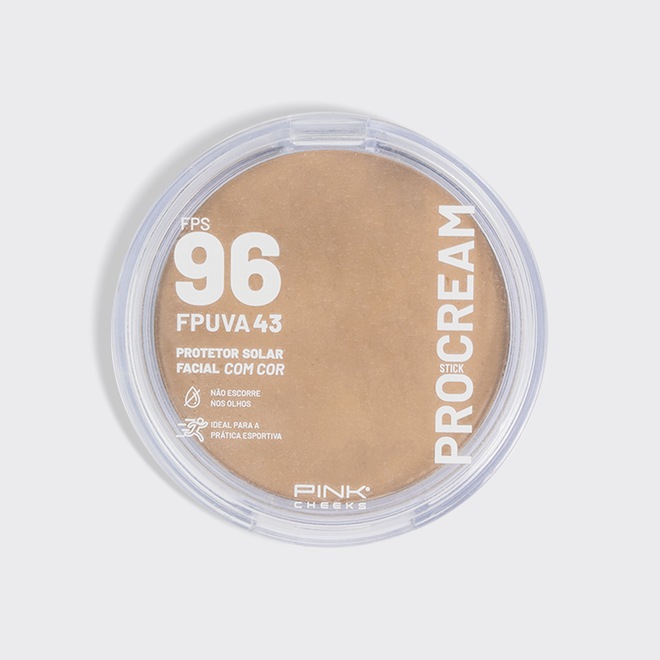 Pro Cream Protetor Solar Pink Cheeks Multifuncional FPS96 FPUVA43 14g - PRO10 - Foto 1