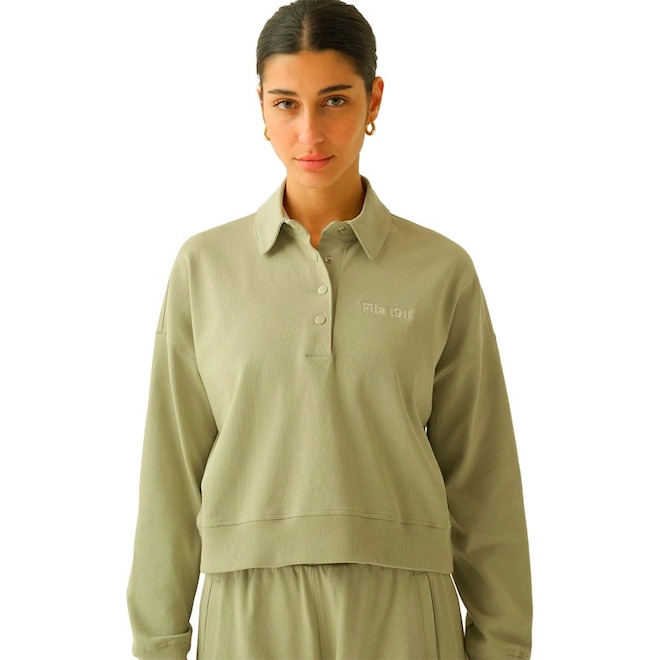 Blusão de Moletom Fila Comfort 1911 Feminino - Foto 1