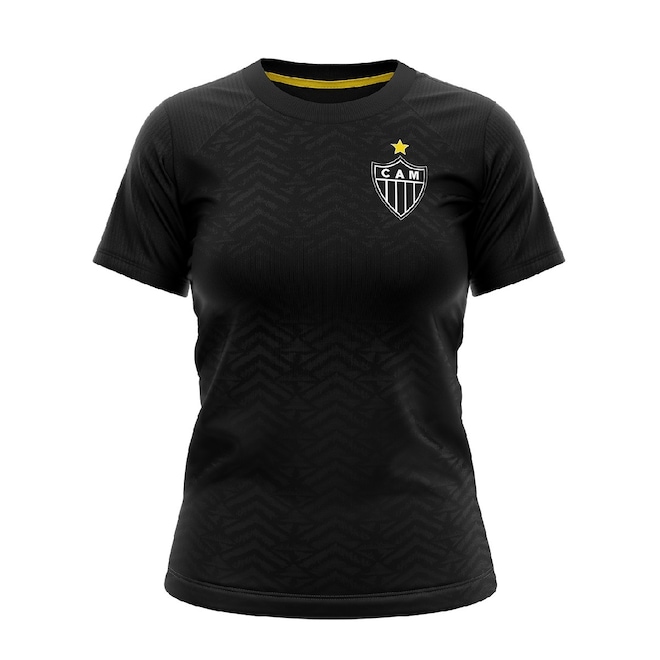 Camisa Atlético Mineiro Baby Look Principia Braziline Feminina - Foto 1