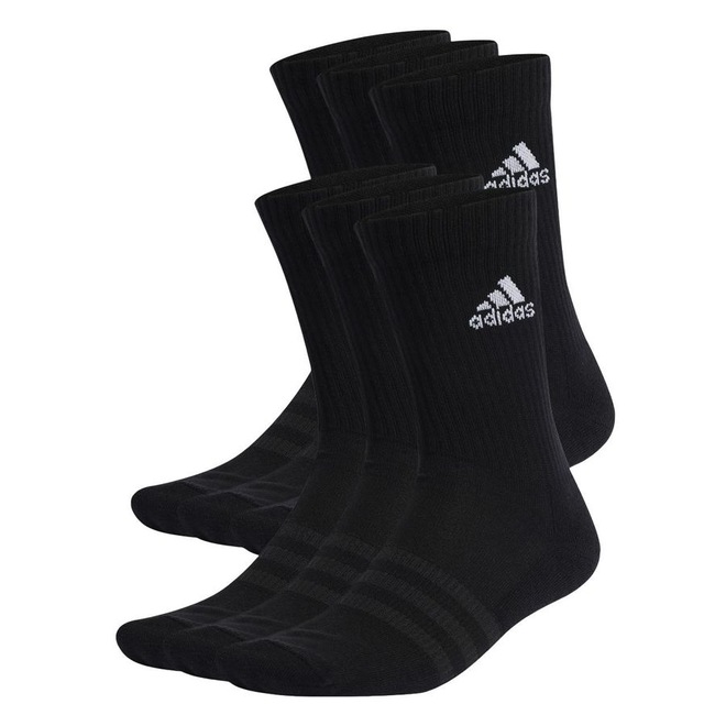 Kit Meia Cano Alto Unissex adidas Sportswear - 6 Pares - Foto 1
