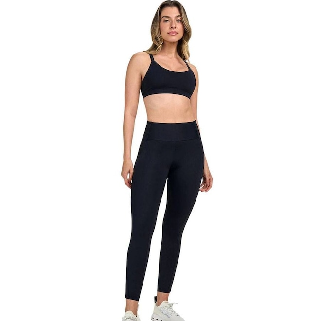 Calça Legging Feminina Alto Giro Elástico - Foto 1