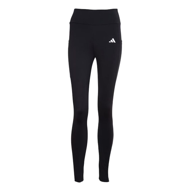 Calça Legging Adidas 3 Listras com Bolso Feminina - Foto 1