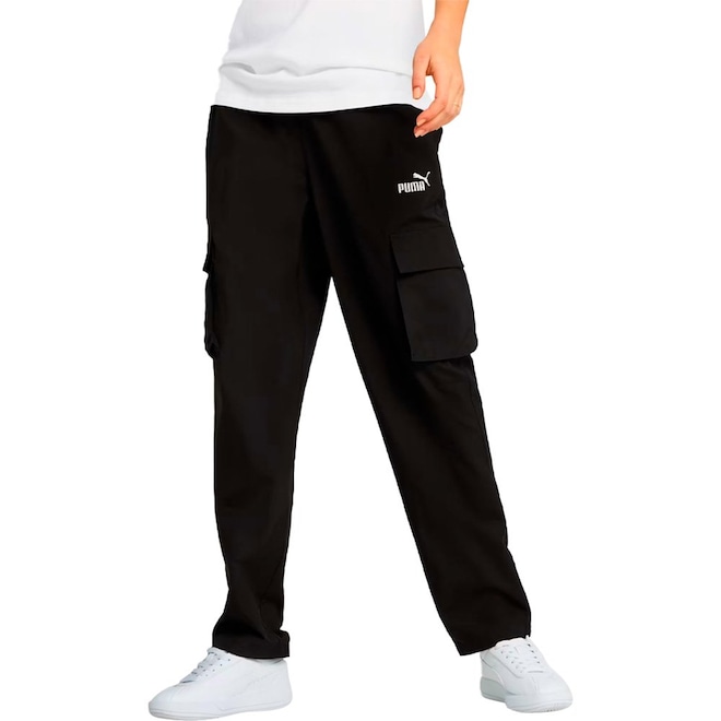 Calça Puma Ess No. 1 Logo Cargo Pants Feminina - Foto 1