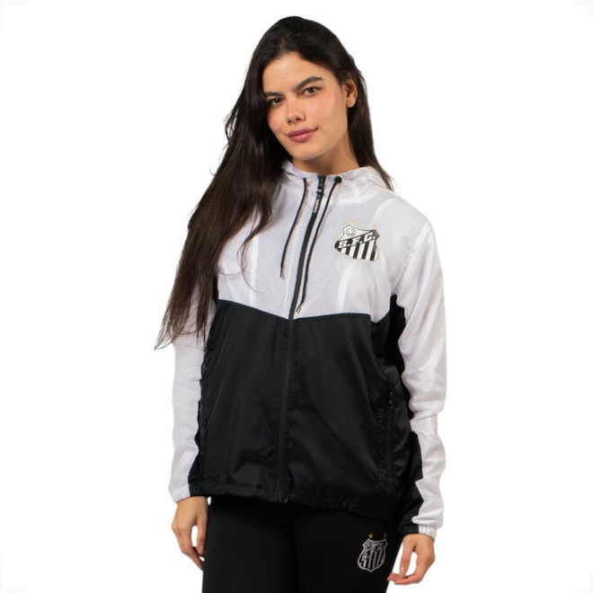 Jaqueta Corta Vento do Santos Oficial Surf Center Feminina - Foto 1
