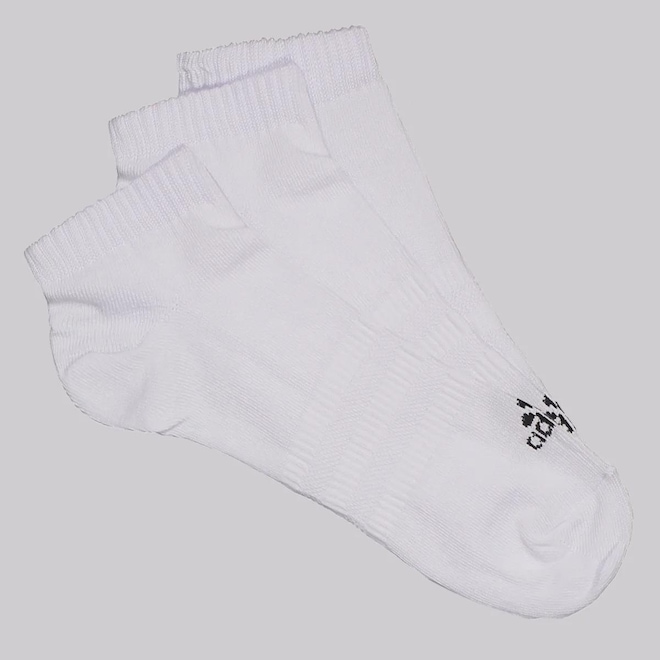 Meia Cano Invisível adidas Sportswear - 3 Pares - Unissex - Foto 1