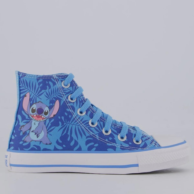 Tênis Cano Alto Infantil Converse All Star Chuck Taylor Stitch - Foto 1