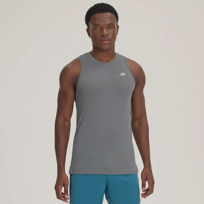 Camiseta Regata New Balance Sport Essentials Masculina - Foto 1