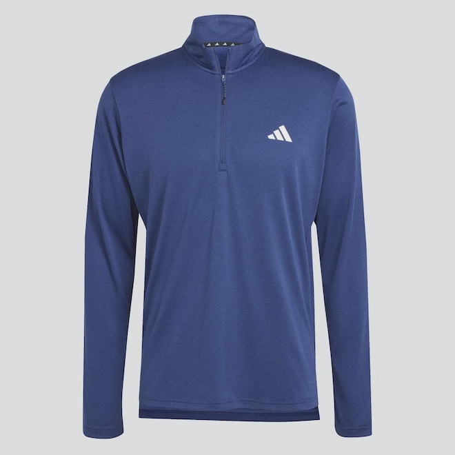 Blusão Masculino adidas sem Capuz TR-ES 1/4Zip - Foto 1