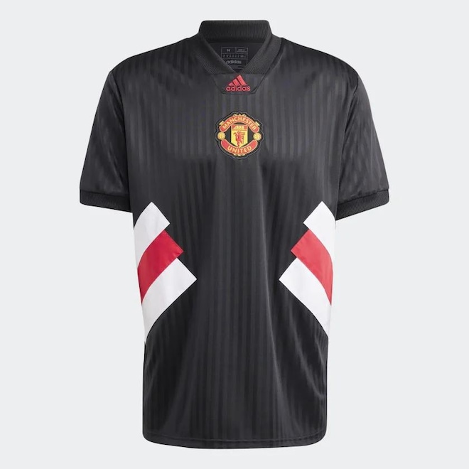 Camisa Manchester United Icon 23/24 adidas Masculina - Foto 1