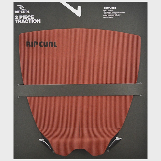 Deck para Prancha de Surf Rip Curl Traction 2 Peças Burgundy - Foto 1