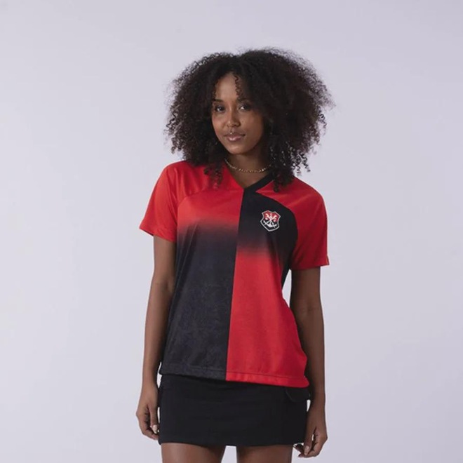 Camiseta do Flamengo Braziline Vintem Feminino - Foto 1