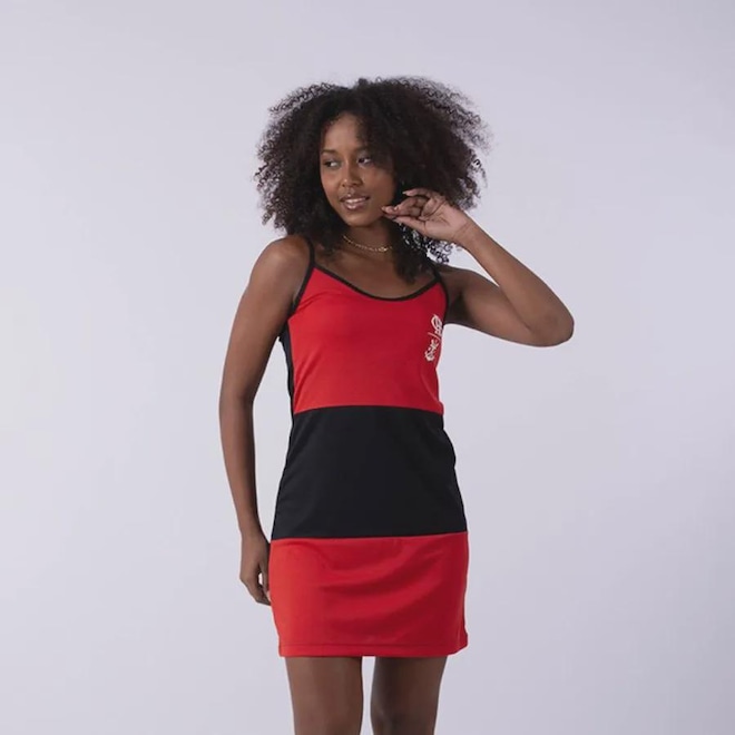 Vestido Flamengo Samba Feminino - Foto 1