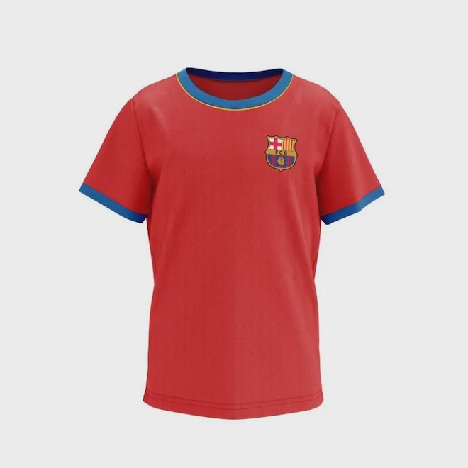 Camiseta Barcelona Braziline Trophy Infantil - Foto 1