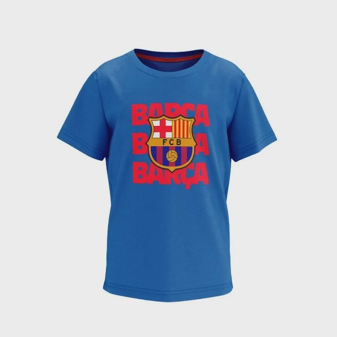 Camiseta Barcelona Braziline Barca Infantil - Foto 1