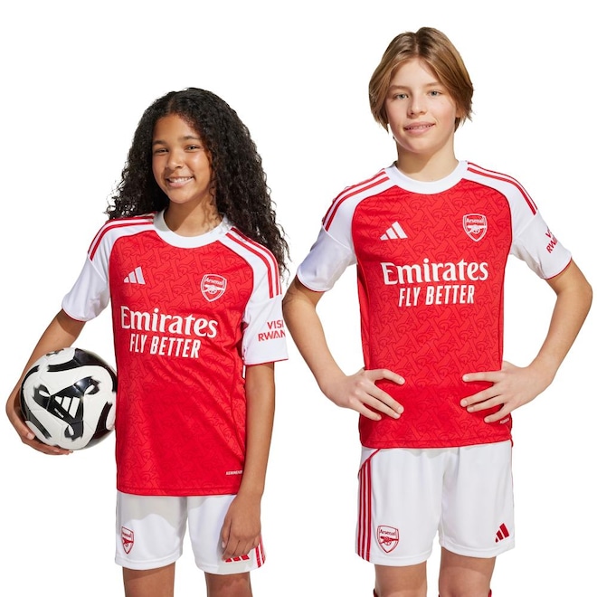Camisa Arsenal I 25/26 Infantil Adidas - Foto 1