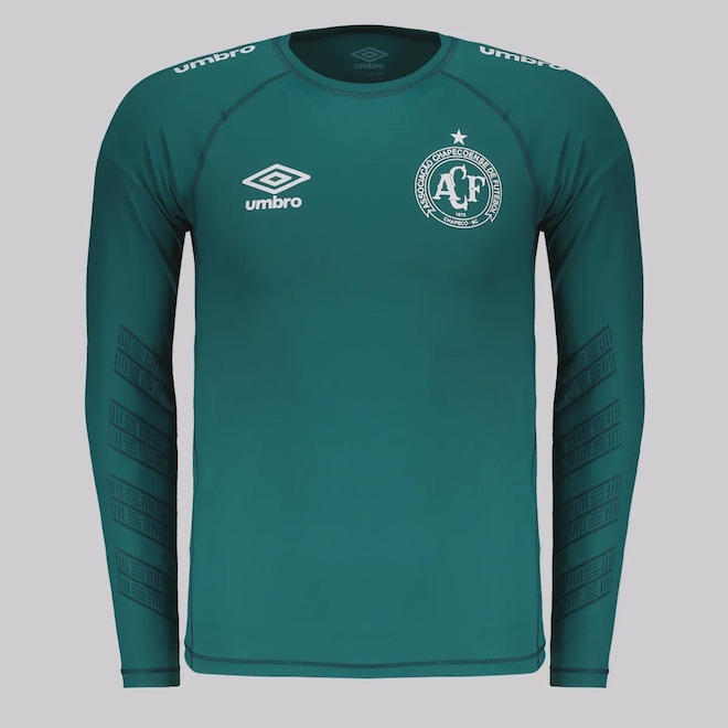Camisa Manga Longa do Chapecoense Umbro Goleiro Térmica Masculina - Foto 1