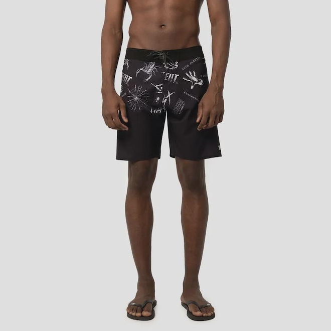 Bermuda Lost Black Masculina - Foto 1