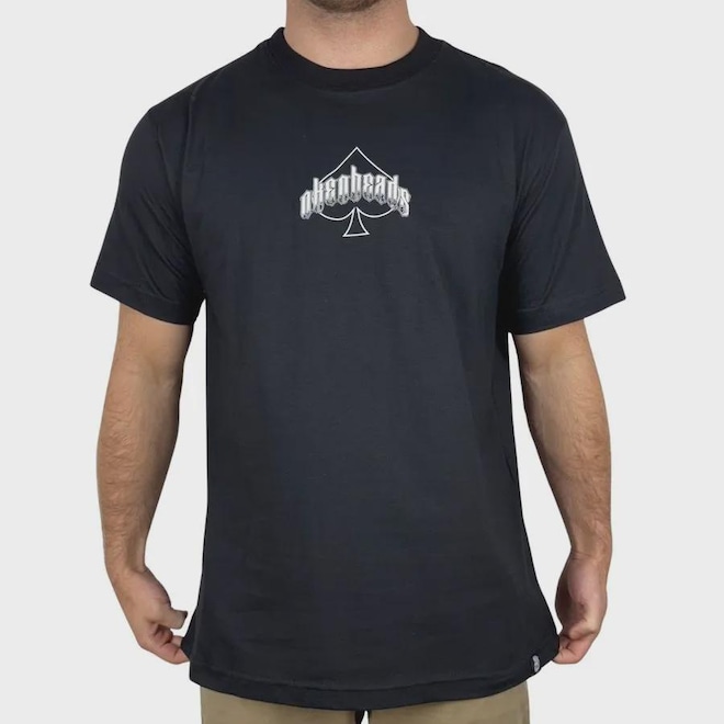 Camiseta Okenheads Básica Silk Rosas Masculina - Foto 1