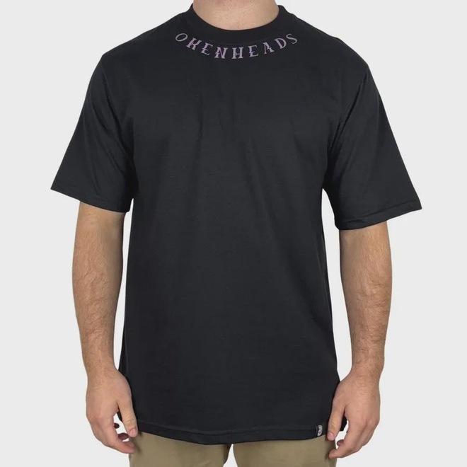 Camiseta Okenheads Básica Silk Gola Masculina - Foto 1