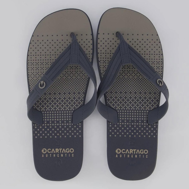 Chinelo Cartago Atlanta II AD Cinza Masculino - Foto 1